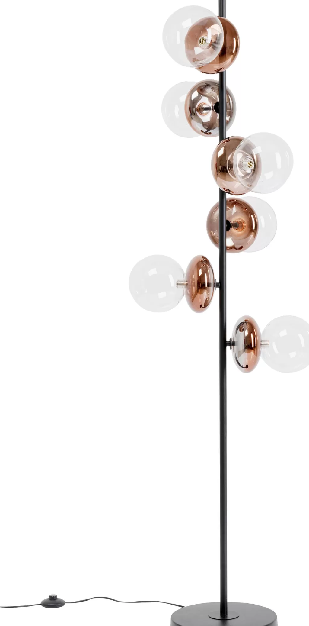 Lattiavalaisimet | Olohuone>KARE Design Double Bubble Lattiavalaisin Kupari 165cm