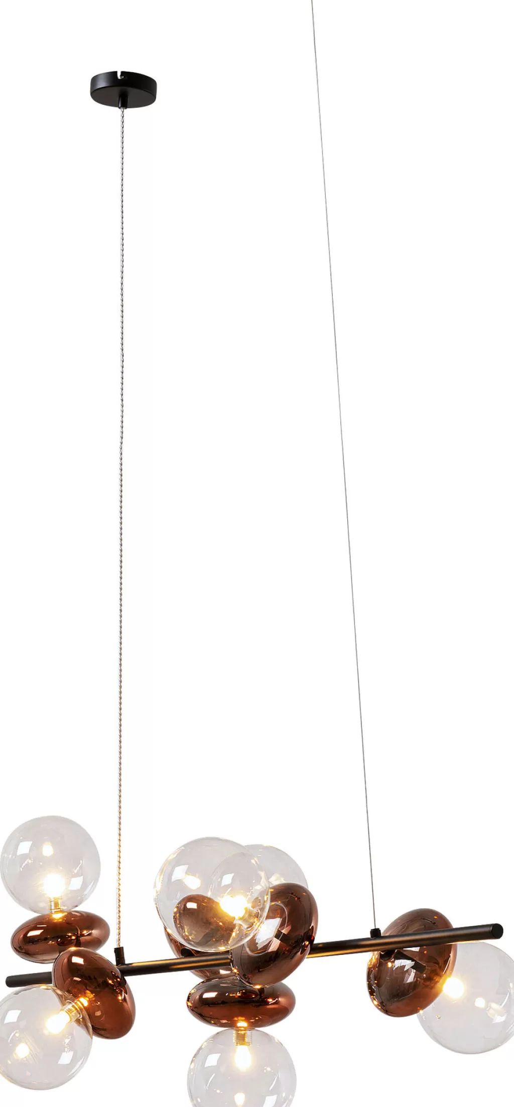Riippuvalaisimet>KARE Design Double Bubble Riippuvalaisin Kupari 115cm