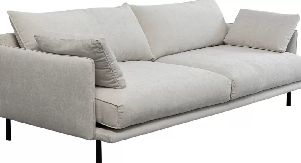 Sohvat | Olohuone>KARE Design Edna 3-istuttava Sohva, Kermanvärinen 245cm