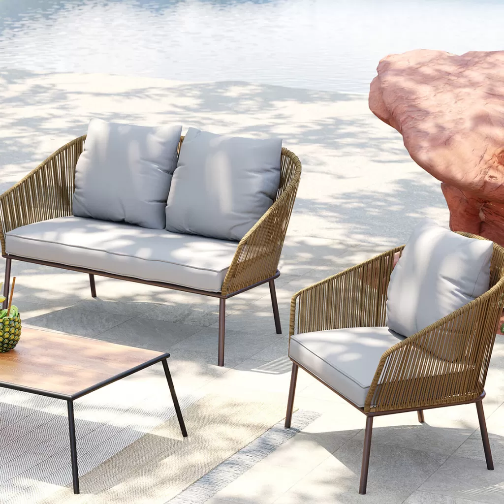 Sohvat>KARE Design Elba Sohvaryhmä, Ulkokaluste, Nature (4/osaa)