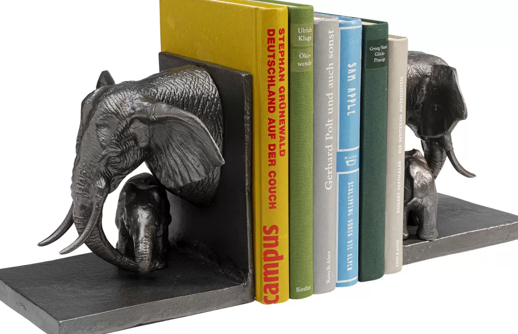 Kirjatuet>KARE Design Elephant Family Elefantti Kirjatuet (2/Setti)