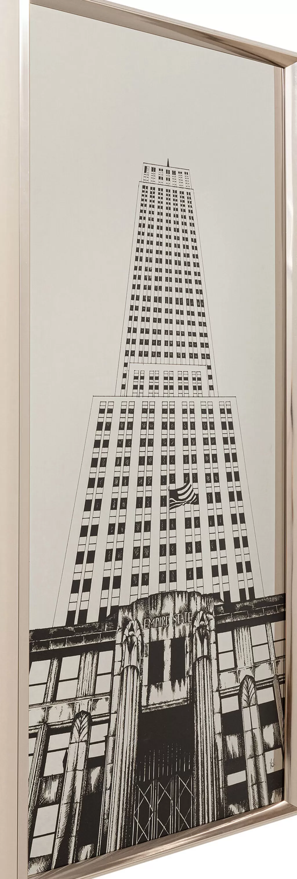 Taulut | Olohuone>KARE Design Empire State Mirror Kehystetty Taulu/peili 77x130cm