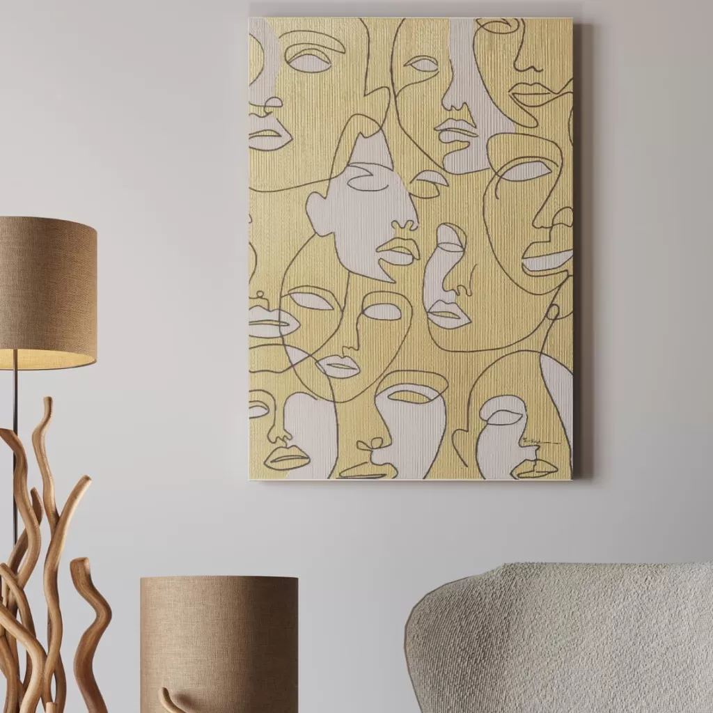 Taulut | Olohuone>KARE Design Faces Canvastaulu 70x100cm