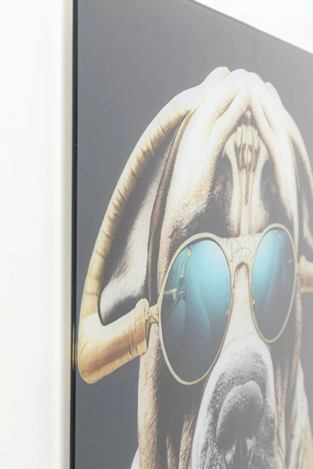 Taulut | Olohuone>KARE Design Fashion Dog Koira Lasitaulu 60x80cm