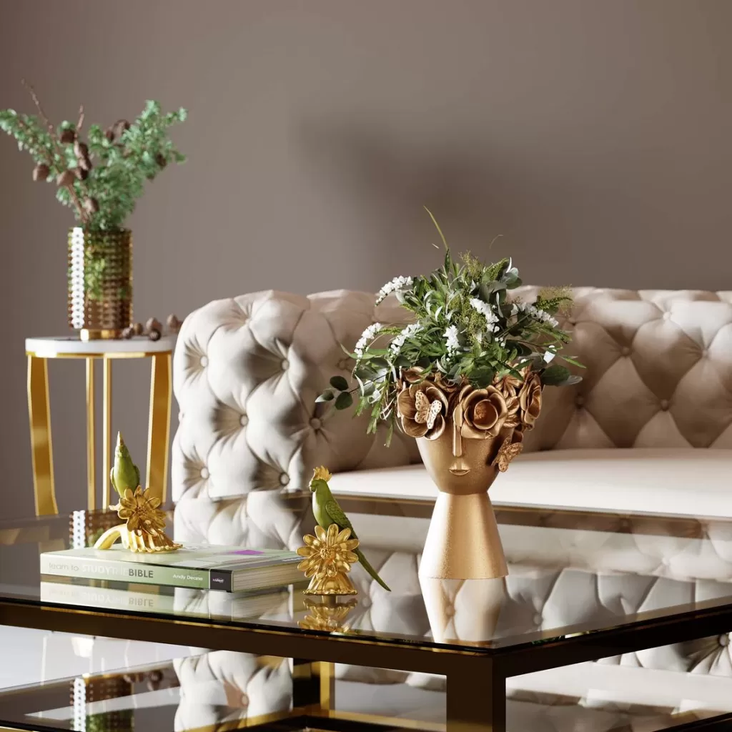 Maljakot>KARE Design Flowercrown Gold Deco Maljakko 20cm