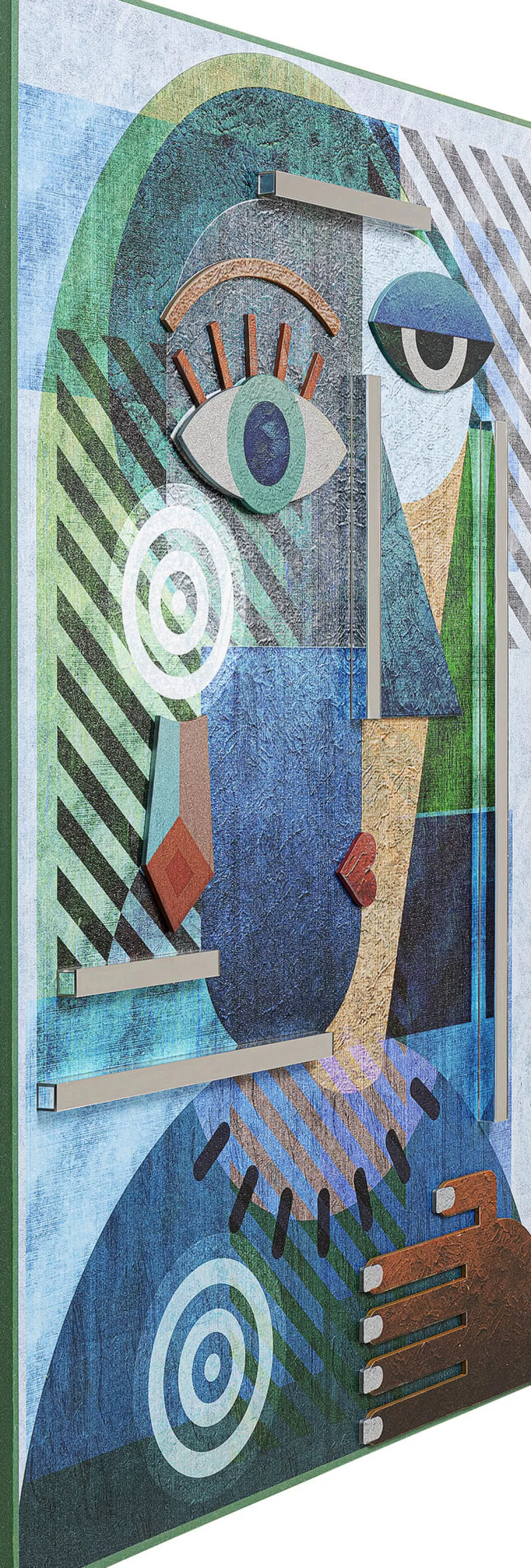 Taulut | Olohuone>KARE Design Geometric Woman Taulu - Monivärinen, 100x150cm