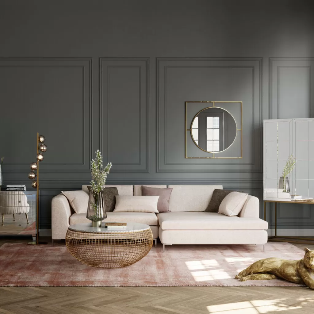Kulmasohvat>KARE Design Gianni Sohva, Kermanvärinen, Oikea