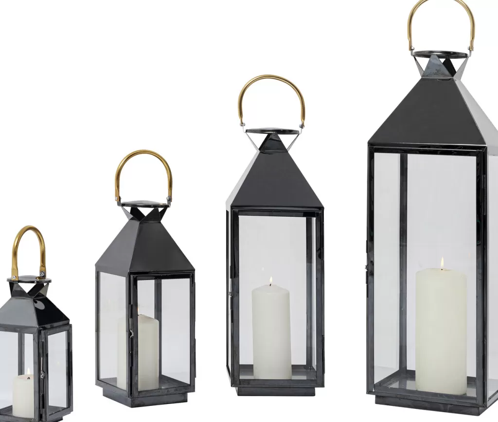 Lyhdyt>KARE Design Giardino Black Lyhty (4/Setti)