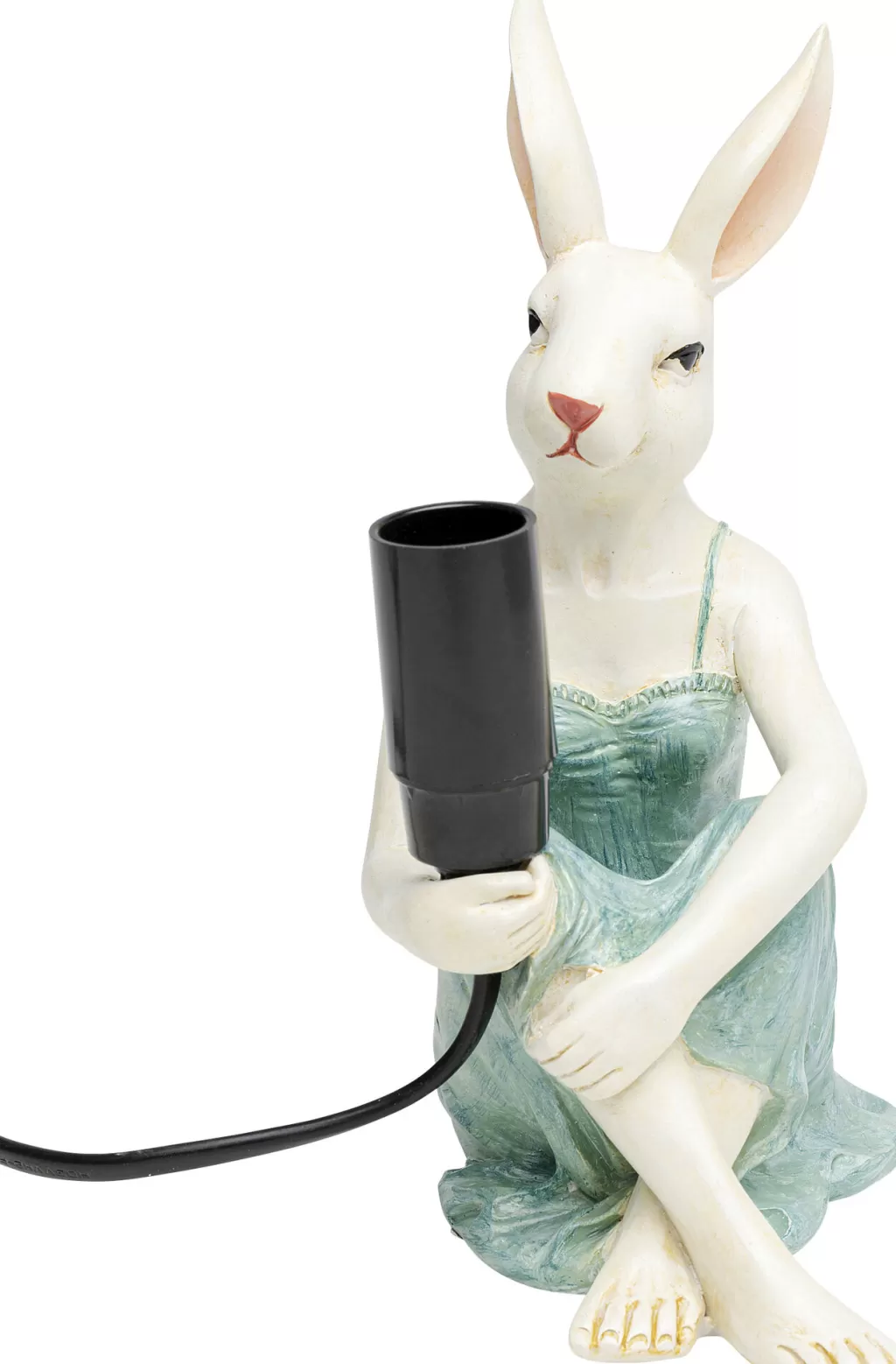 Pöytävalaisimet>KARE Design Girl Rabbit Tyttö Kani, Pupu Pöytävalaisin 21cm