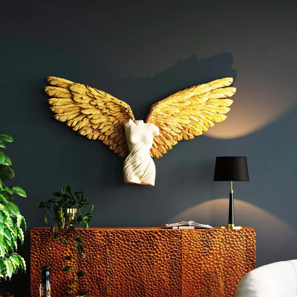 Seinäkoristeet>KARE Design Guardian Angel Female Seinäkoriste 124x71cm