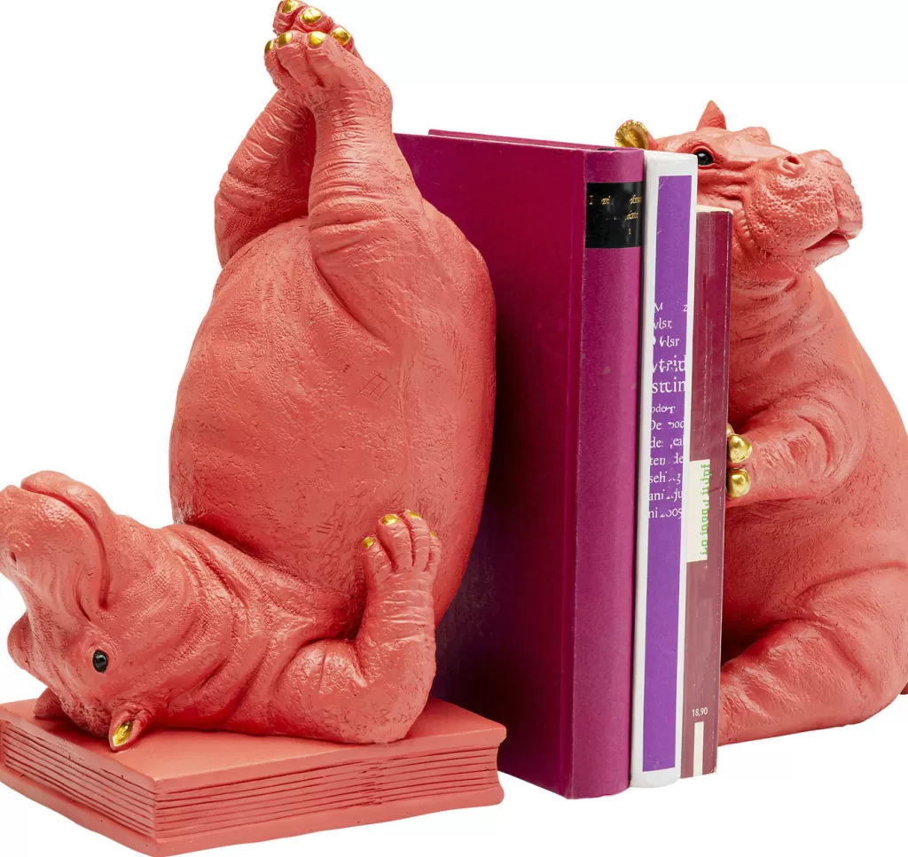 Kirjatuet>KARE Design Hippo Pink Kirjatuet (2/Setti)