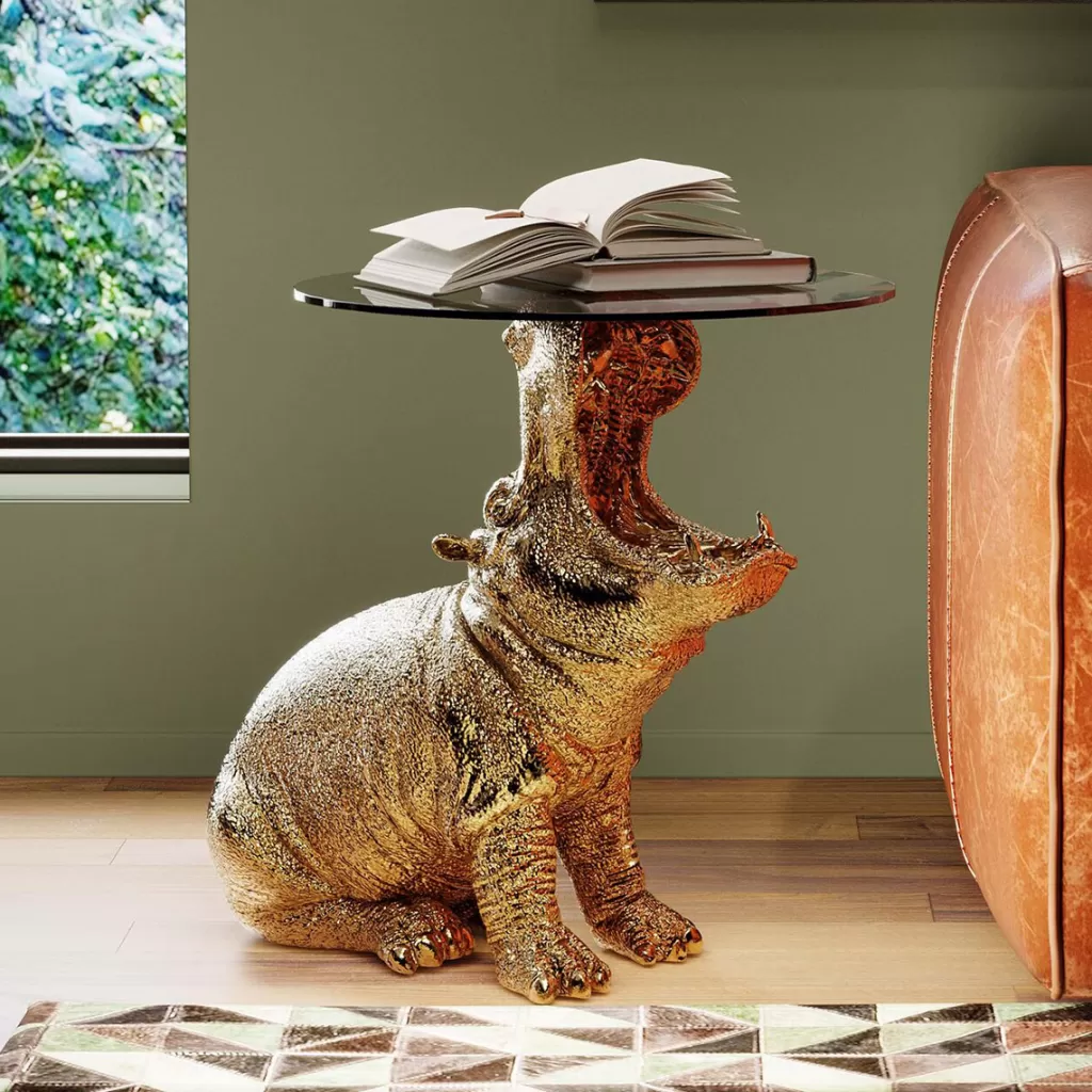 Sohvapöydät | Olohuone>KARE Design Hippo, Virtahepo Sivupöytä, Ø48cm