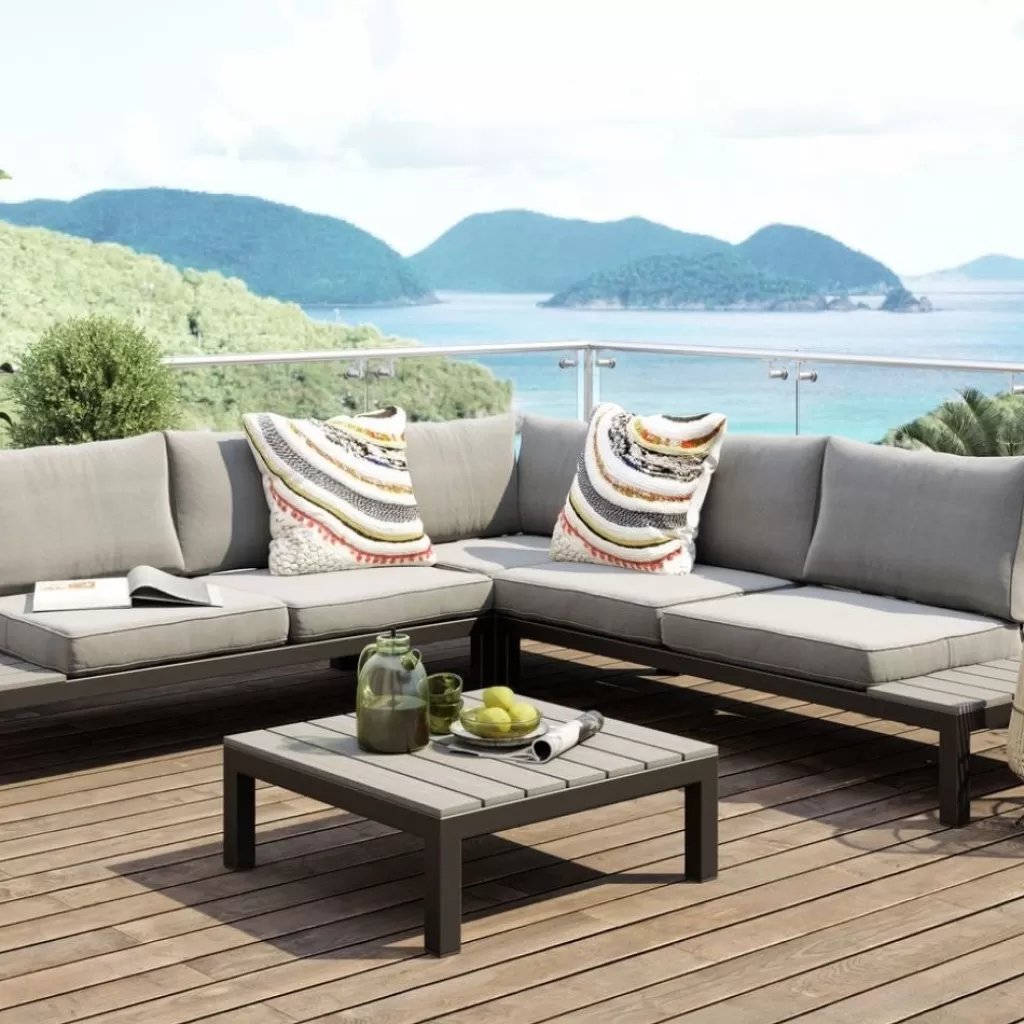 Sohvat | Olohuone>KARE Design Holiday Black Sohvaryhmä, Ulkokaluste (4/osaa)