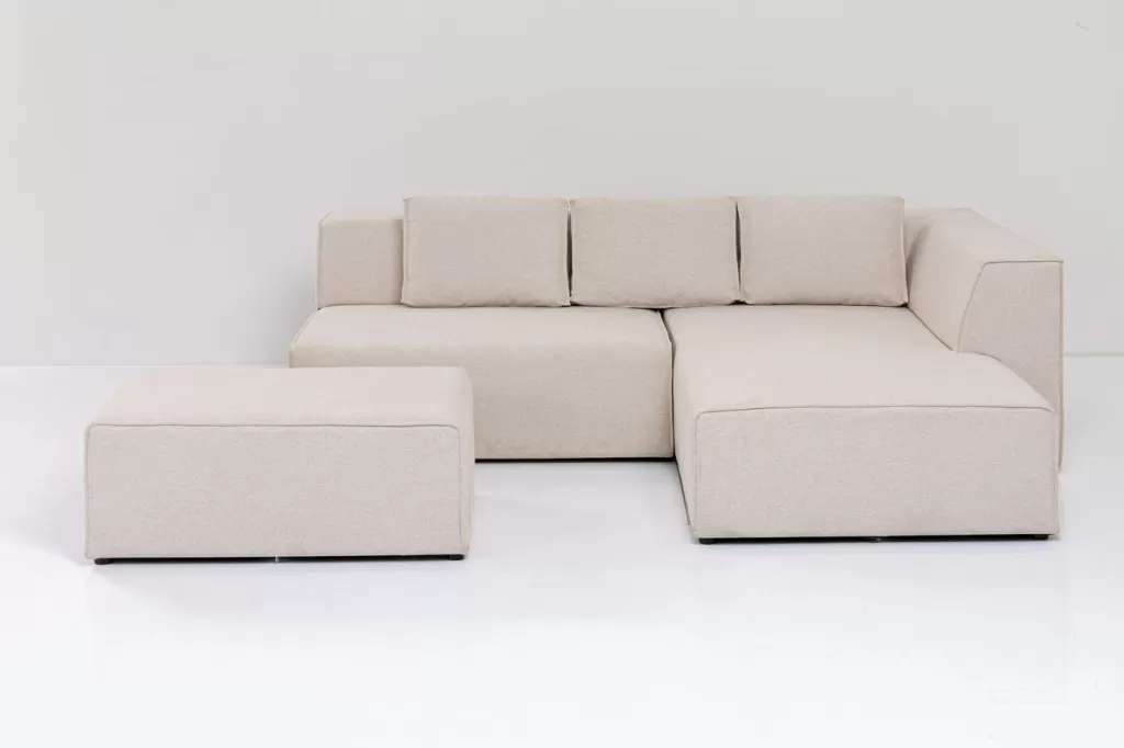 Olohuone | Kulmasohvat>KARE Design Infinity Ottomane Kulmasohva - Kermanvärinen, Oikea