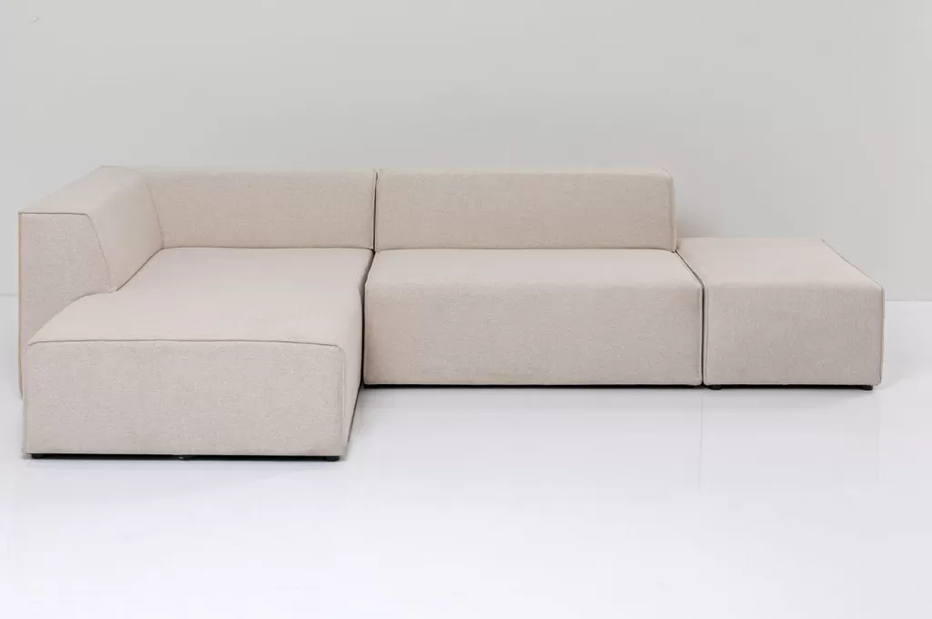 Olohuone | Kulmasohvat>KARE Design Infinity Ottomane Kulmasohva - Kermanvärinen, Vasen