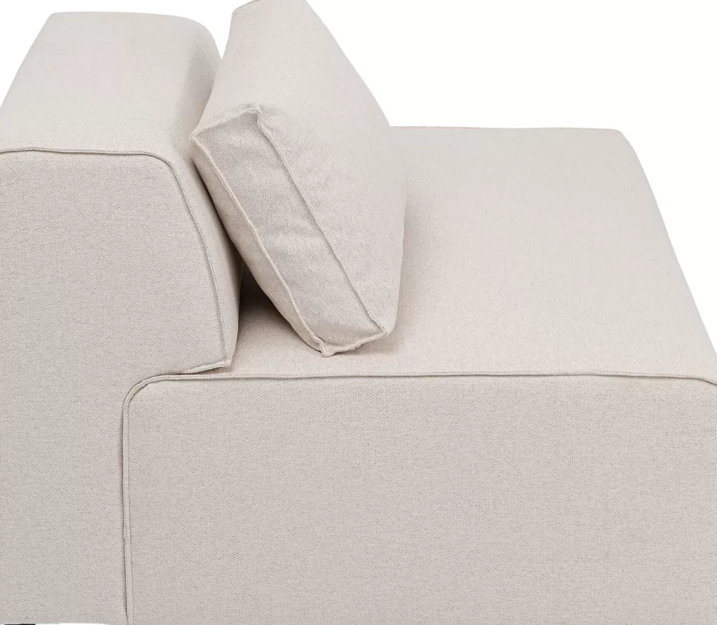Moduulisohvat>KARE Design Infinity Ottomane Semi Moduuli - Kermanvärinen, Oikea 120cm