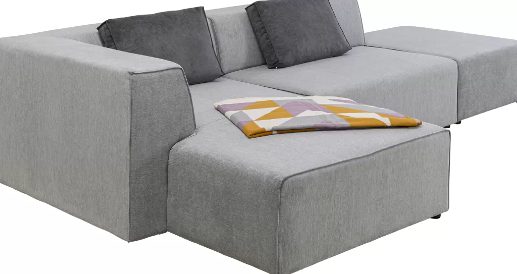 Olohuone | Kulmasohvat>KARE Design Infinity Ottomane Sohva, Harmaa, Vasen