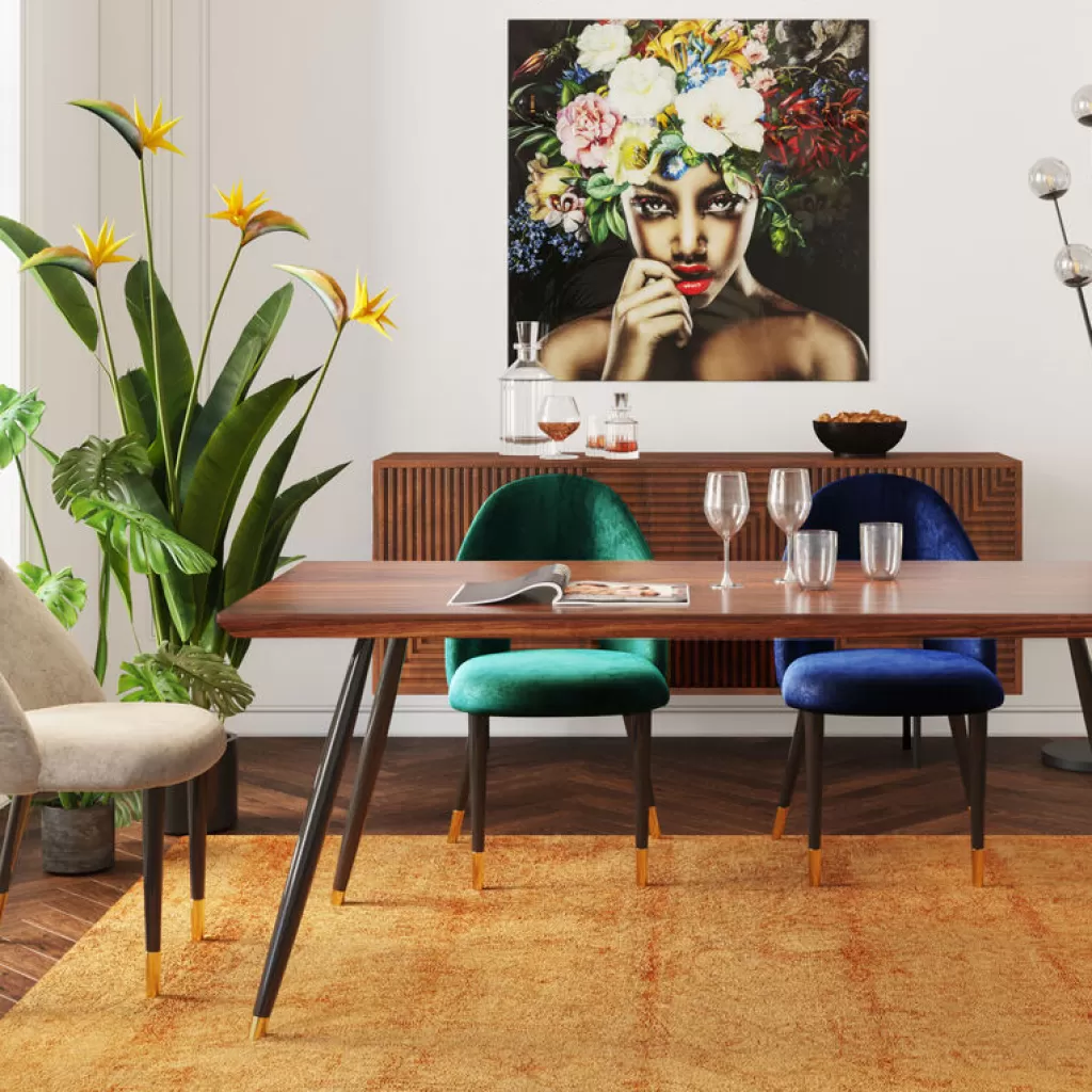 Tuolit>KARE Design Iris Velvet Tuoli, Vihreä