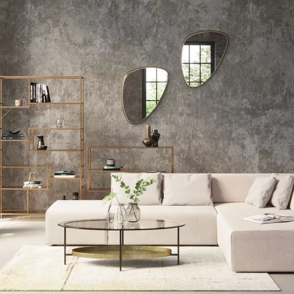 Peilit>KARE Design Jetset Peili, Kulta 56x83cm