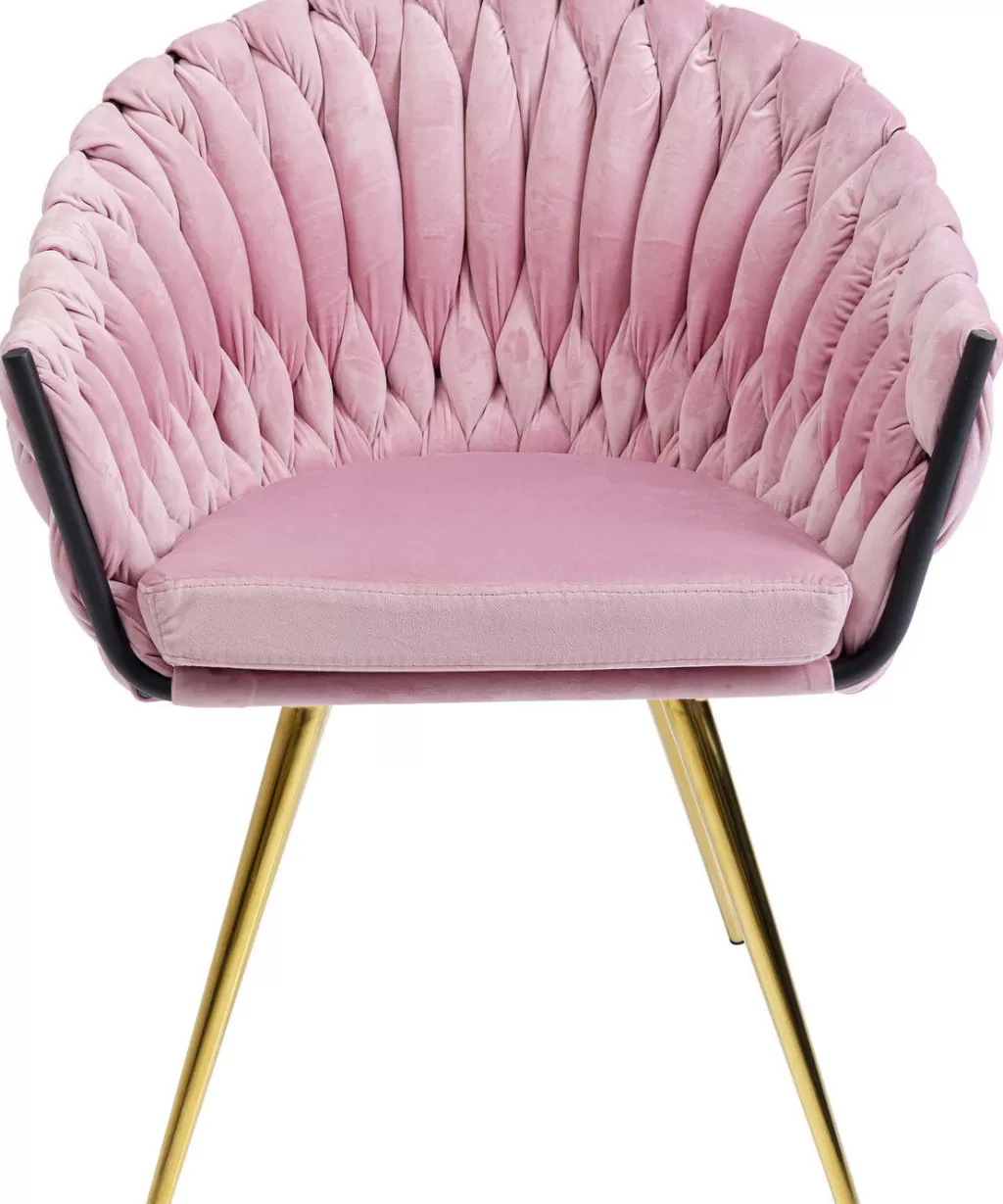 Tuolit>KARE Design Knot Tuoli Käsinojilla, Mauve