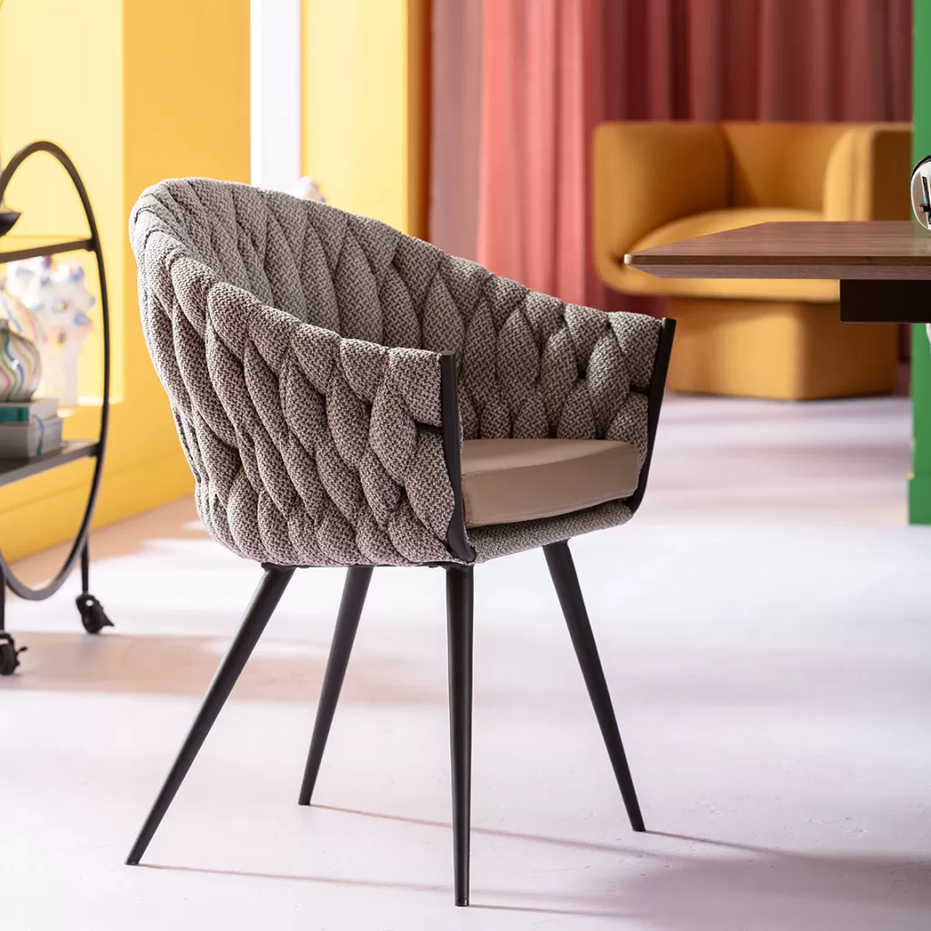 Tuolit>KARE Design Knot Tweed Tuoli Käsinojilla