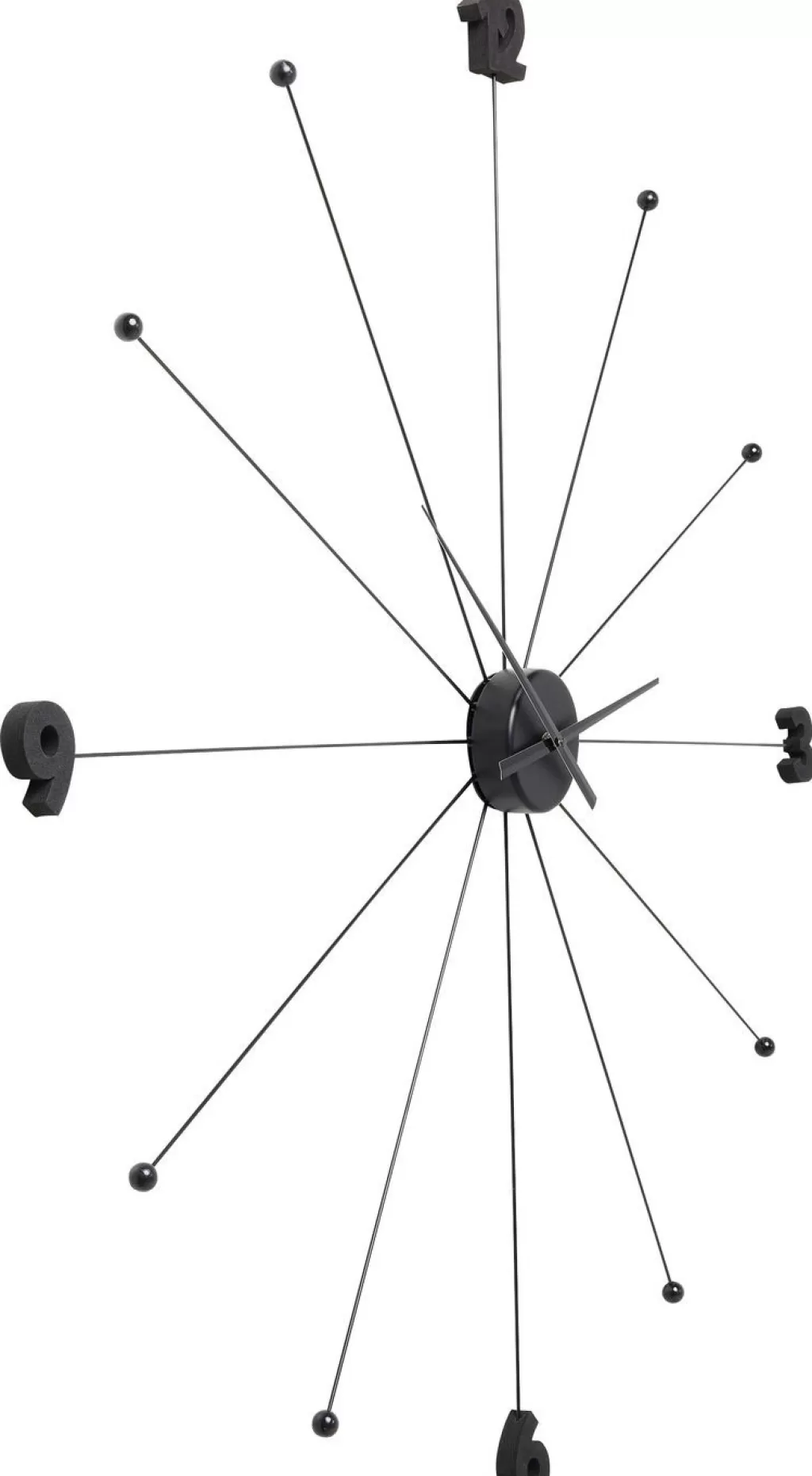 Kellot>KARE Design Like Umbrella Seinäkello, Musta