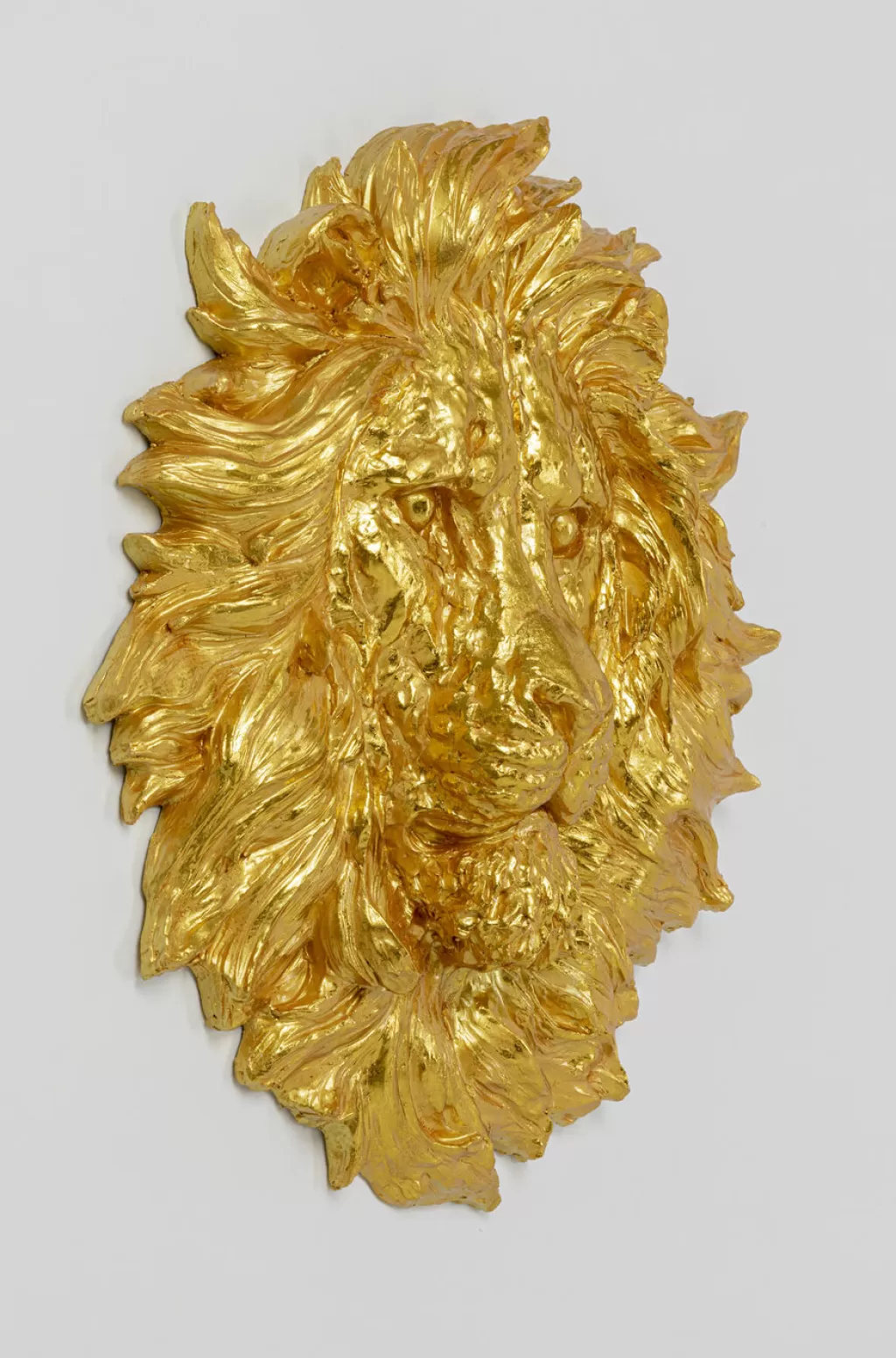 Seinäkoristeet>KARE Design Lion Head Leijona Seinäkoriste, Kulta Gold 90x100cm