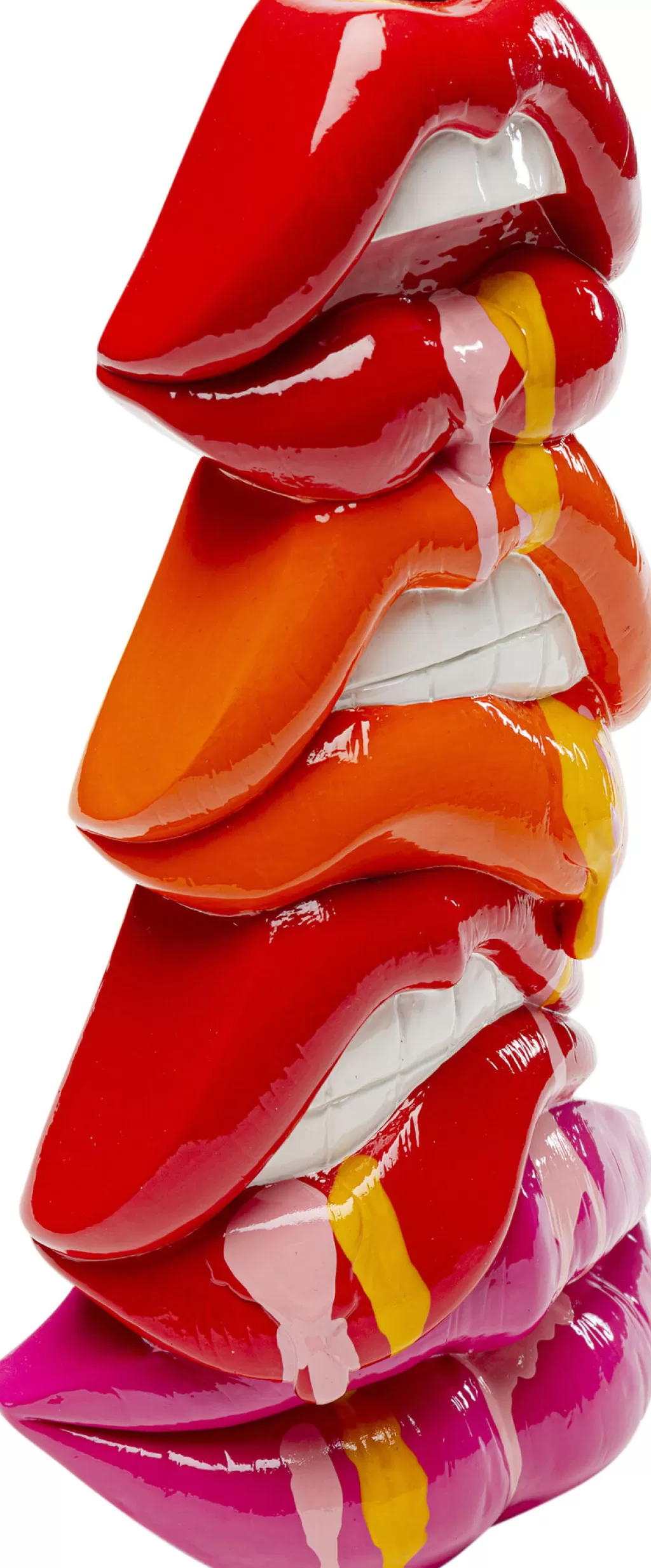 Lyhdyt | Kynttilänjalat>KARE Design Lips Huulet Kynttilänjalka 30cm