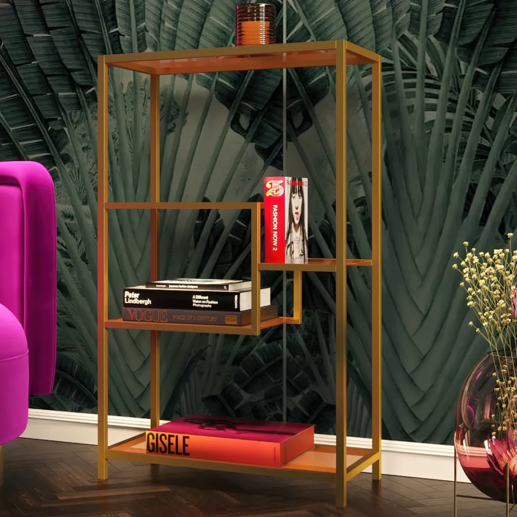 Olohuone | Hyllyt>KARE Design Loft Hylly, Kulta 100x60cm