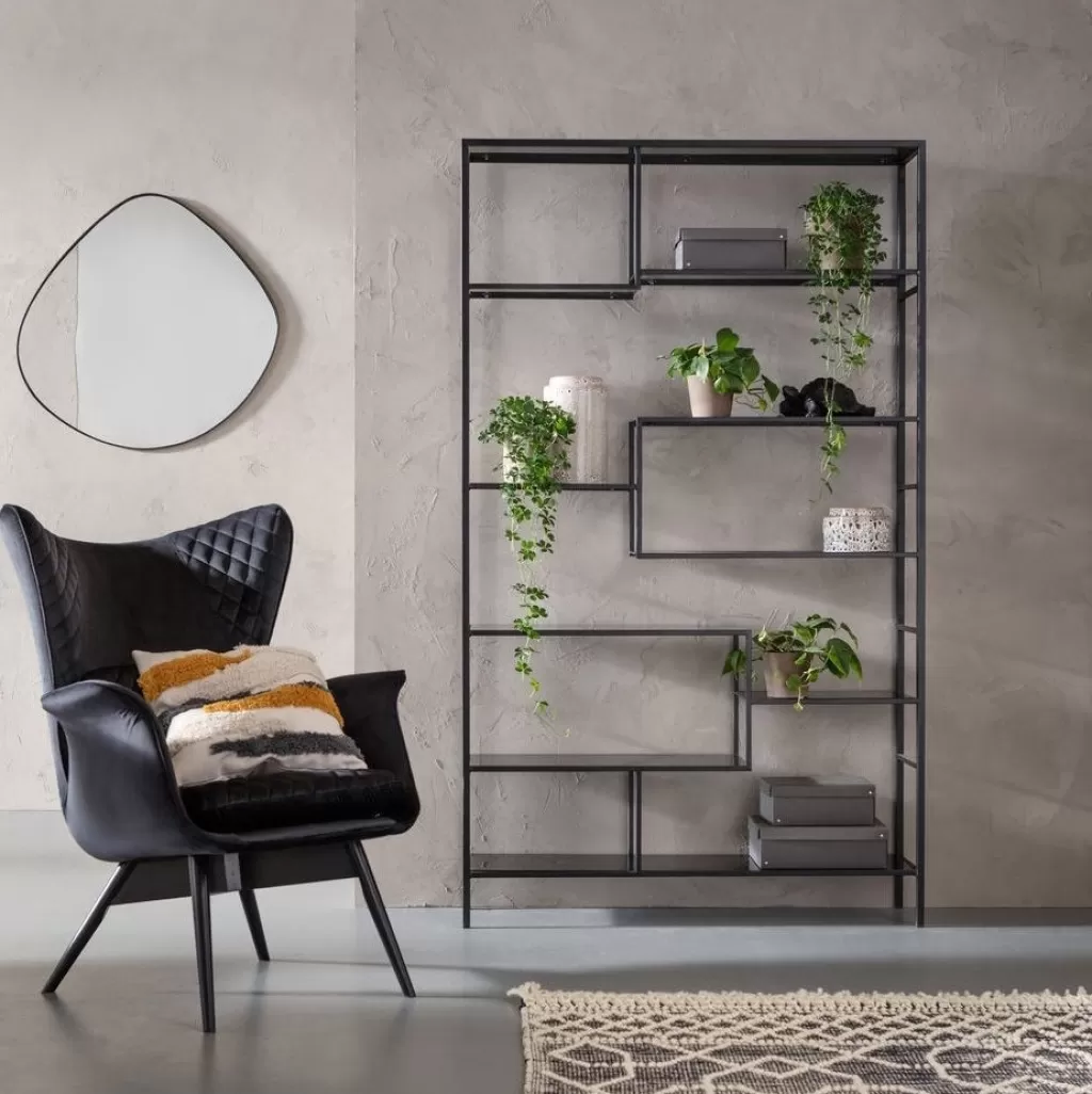 Olohuone | Hyllyt>KARE Design Loft Hylly, Musta 115x195cm