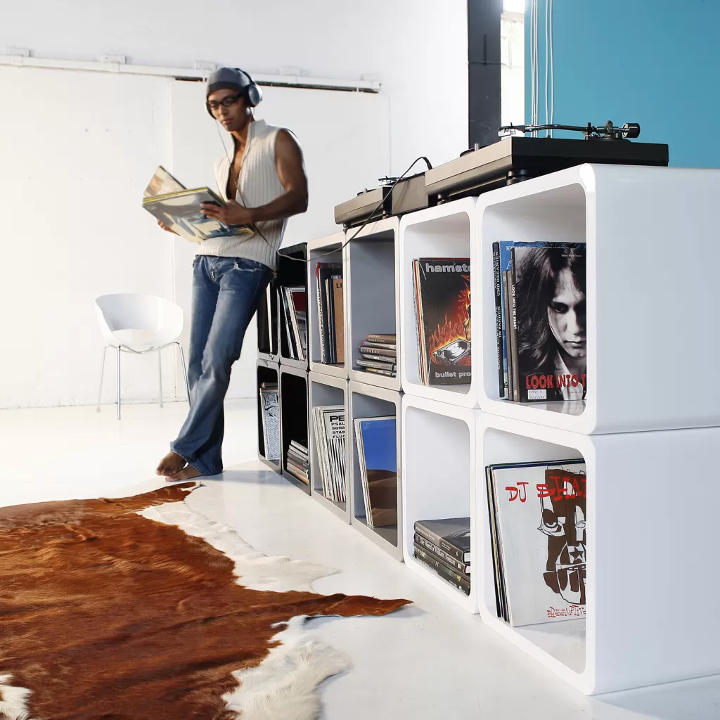 Hyllyt>KARE Design Lounge Cube MDF Kuutio Valkoinen