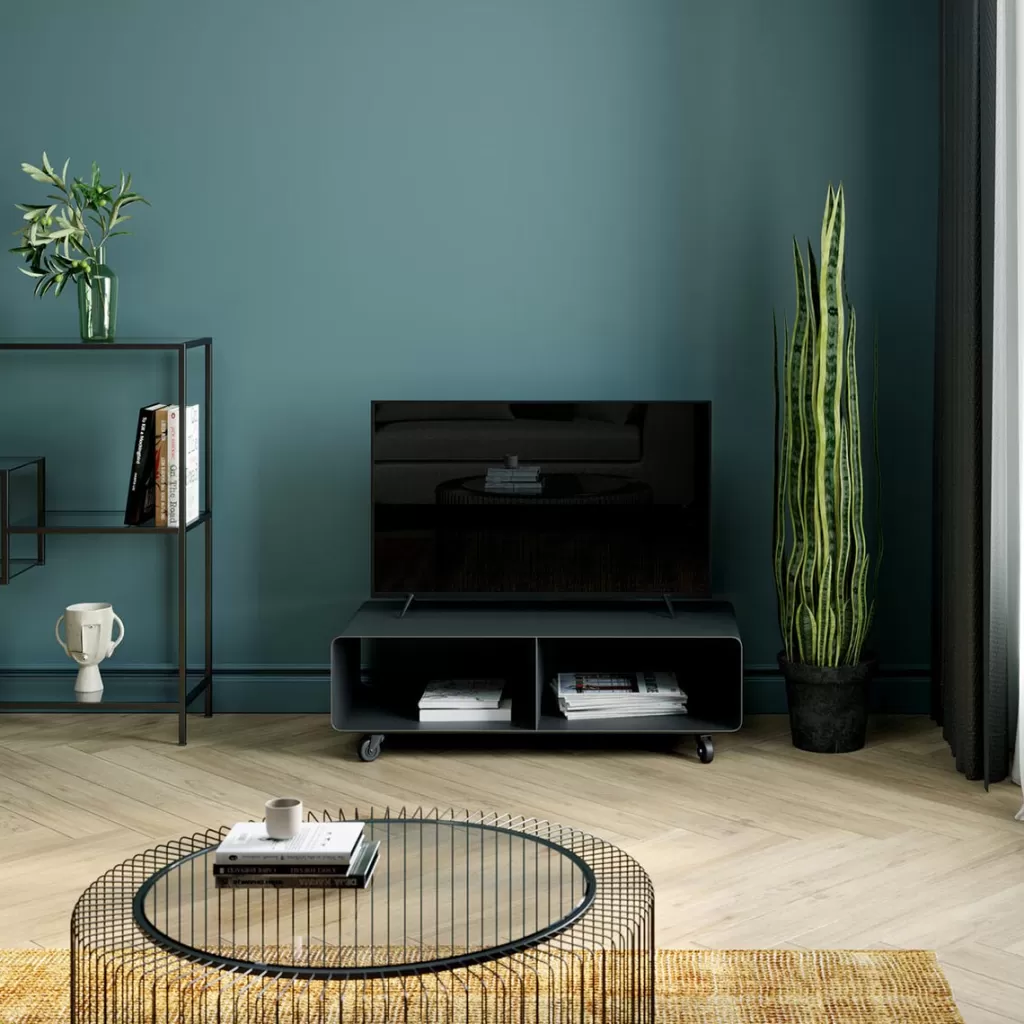 Tv -Tasot>KARE Design Lounge M Mobil Tv-taso, Harmaa 90x30cm