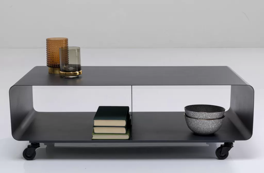 Tv -Tasot>KARE Design Lounge M Mobil Tv-taso, Harmaa 90x30cm