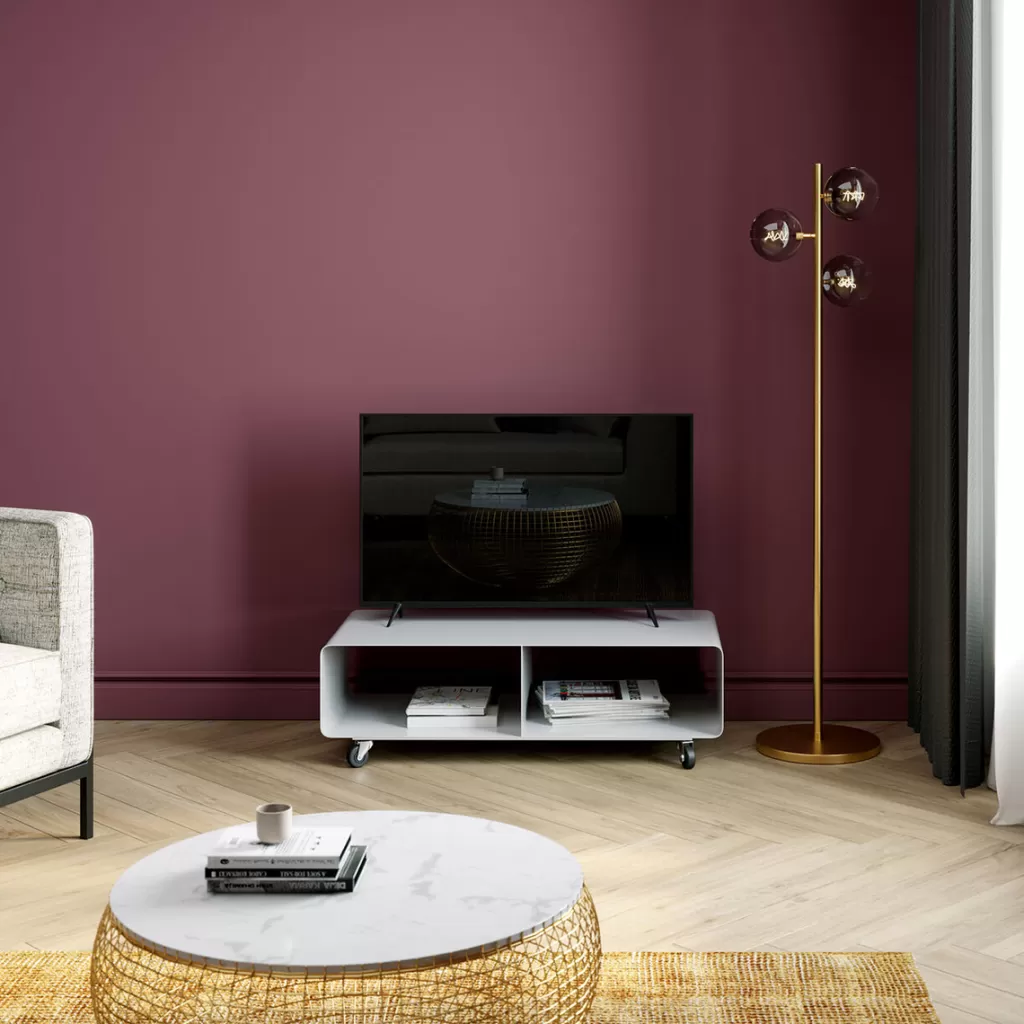 Tv -Tasot>KARE Design Lounge M Mobil Tv-taso, Valkoinen