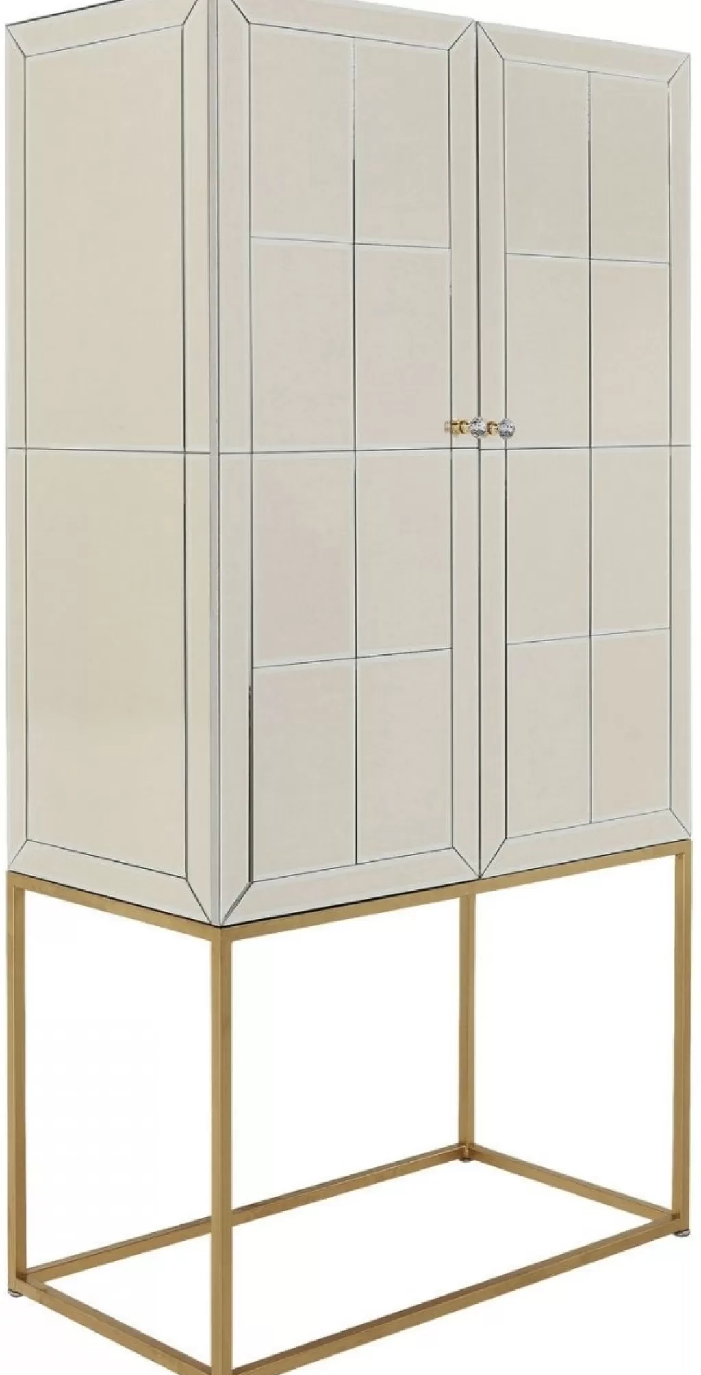 Baarit>KARE Design Luxury Pearl Baarikaappi 89x181cm, Peililasia