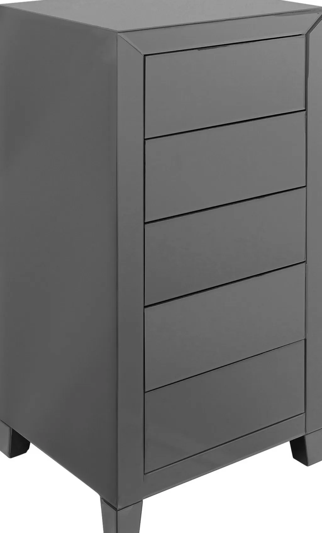Senkit | Lipastot>KARE Design Luxury Push Korkea Lipasto 5 Laatikkoa, Harmaa