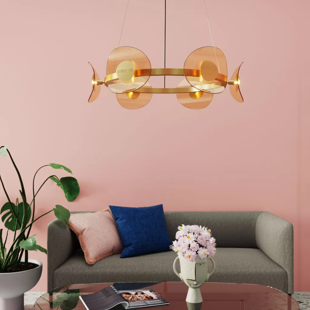 Riippuvalaisimet>KARE Design Mariposa Riippuvalaisin Messinki Ø81cm