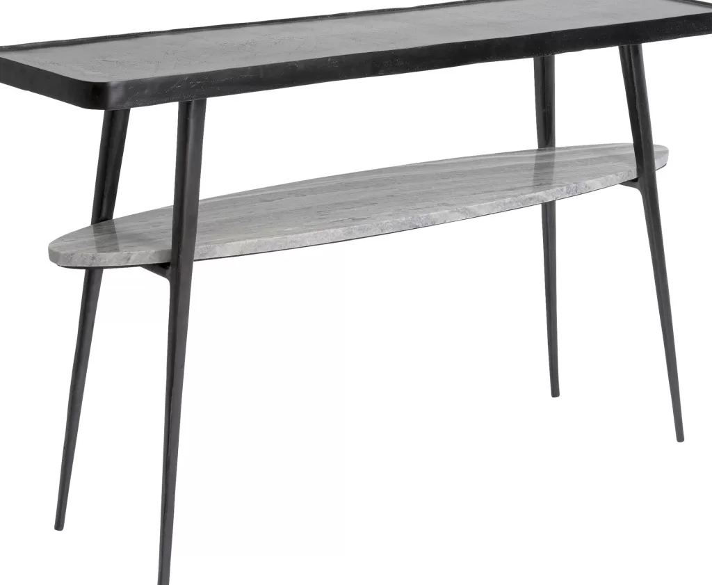 Konsolipöydät Ja Sivupöydät>KARE Design Montagna Konsolipöytä, Sivupöytä, Marmoria Ja Metallia 135cm