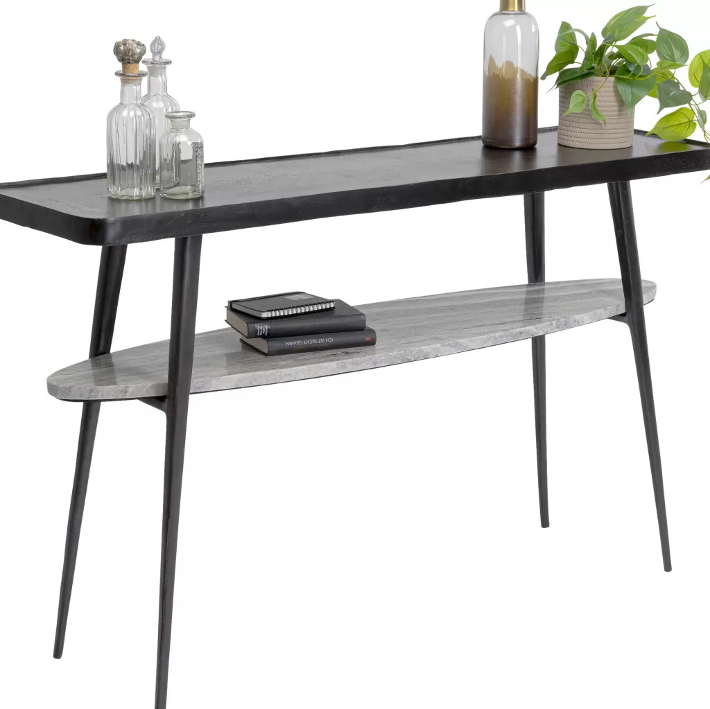 Konsolipöydät Ja Sivupöydät>KARE Design Montagna Konsolipöytä, Sivupöytä, Marmoria Ja Metallia 135cm
