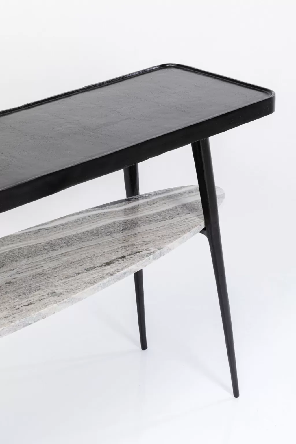 Konsolipöydät Ja Sivupöydät>KARE Design Montagna Konsolipöytä, Sivupöytä, Marmoria Ja Metallia 135cm
