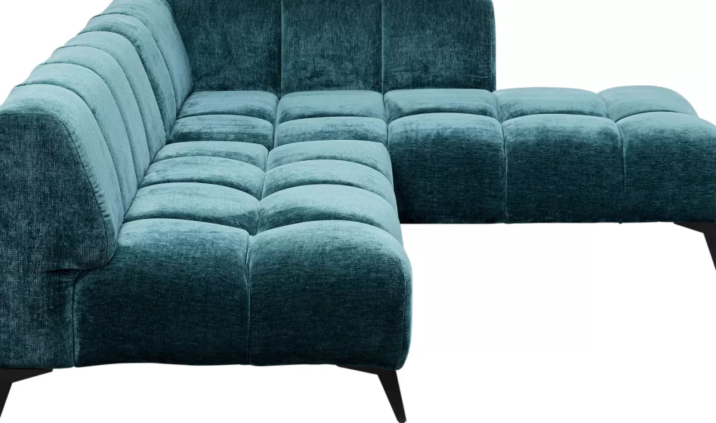 Kulmasohvat>KARE Design Nia Glam Kulmasohva Tummanvihreä, Oikea 250cm