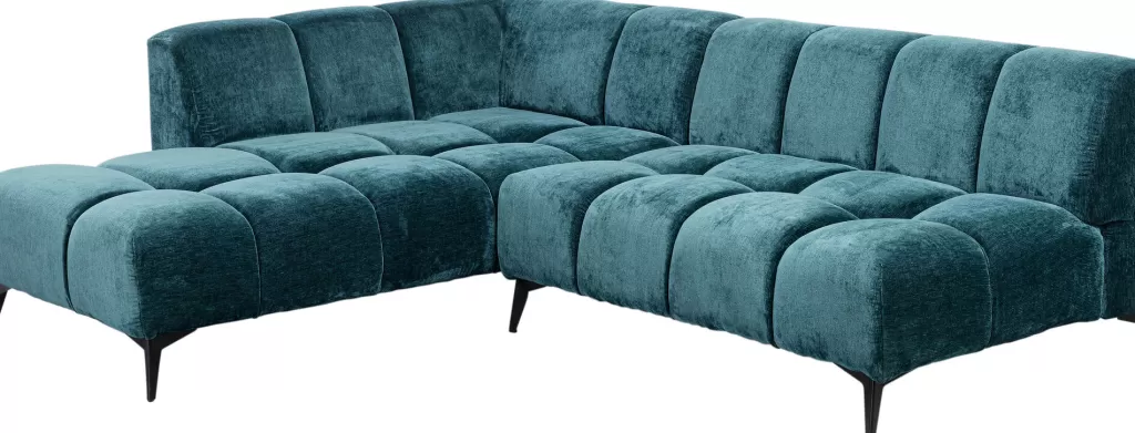 Kulmasohvat>KARE Design Nia Glam Kulmasohva Tummanvihreä, Vasen 250cm