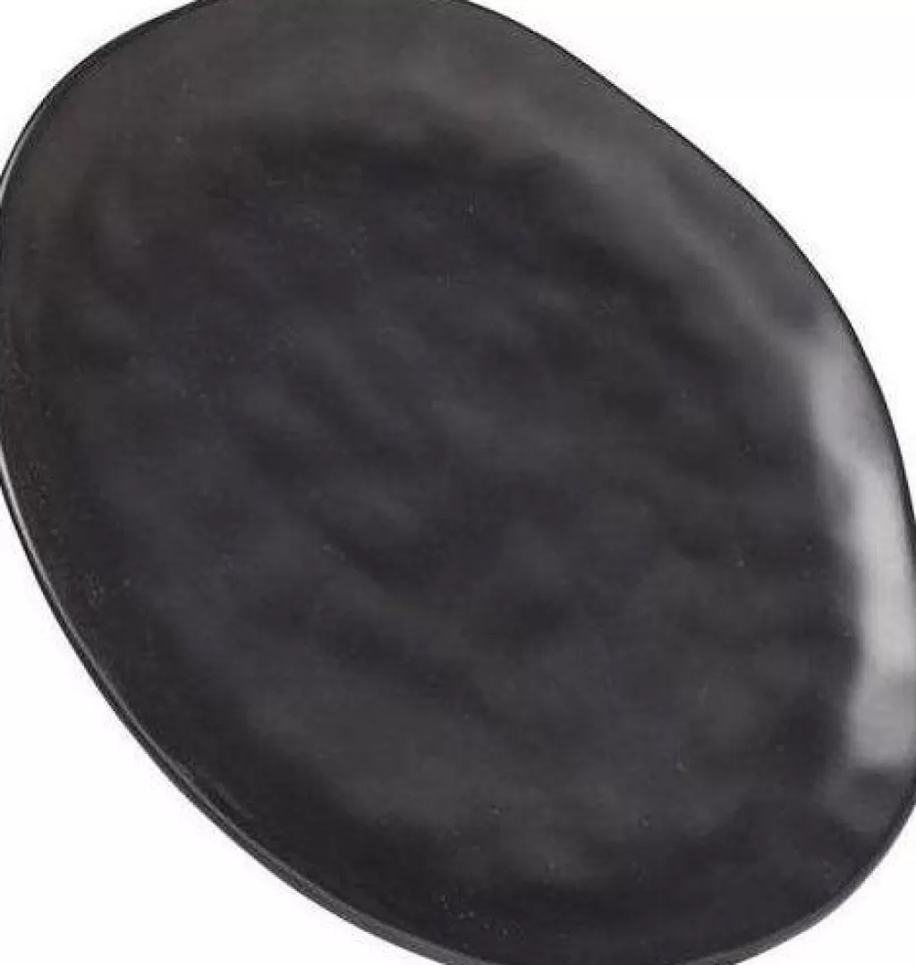 Lautaset>KARE Design Organic Black Lautanen Ø26cm
