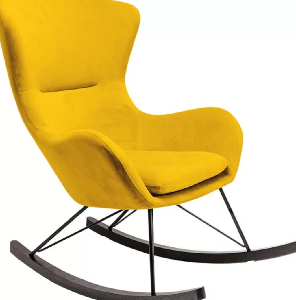Olohuone | Nojatuolit>KARE Design Oslo Keinutuoli, Keltainen
