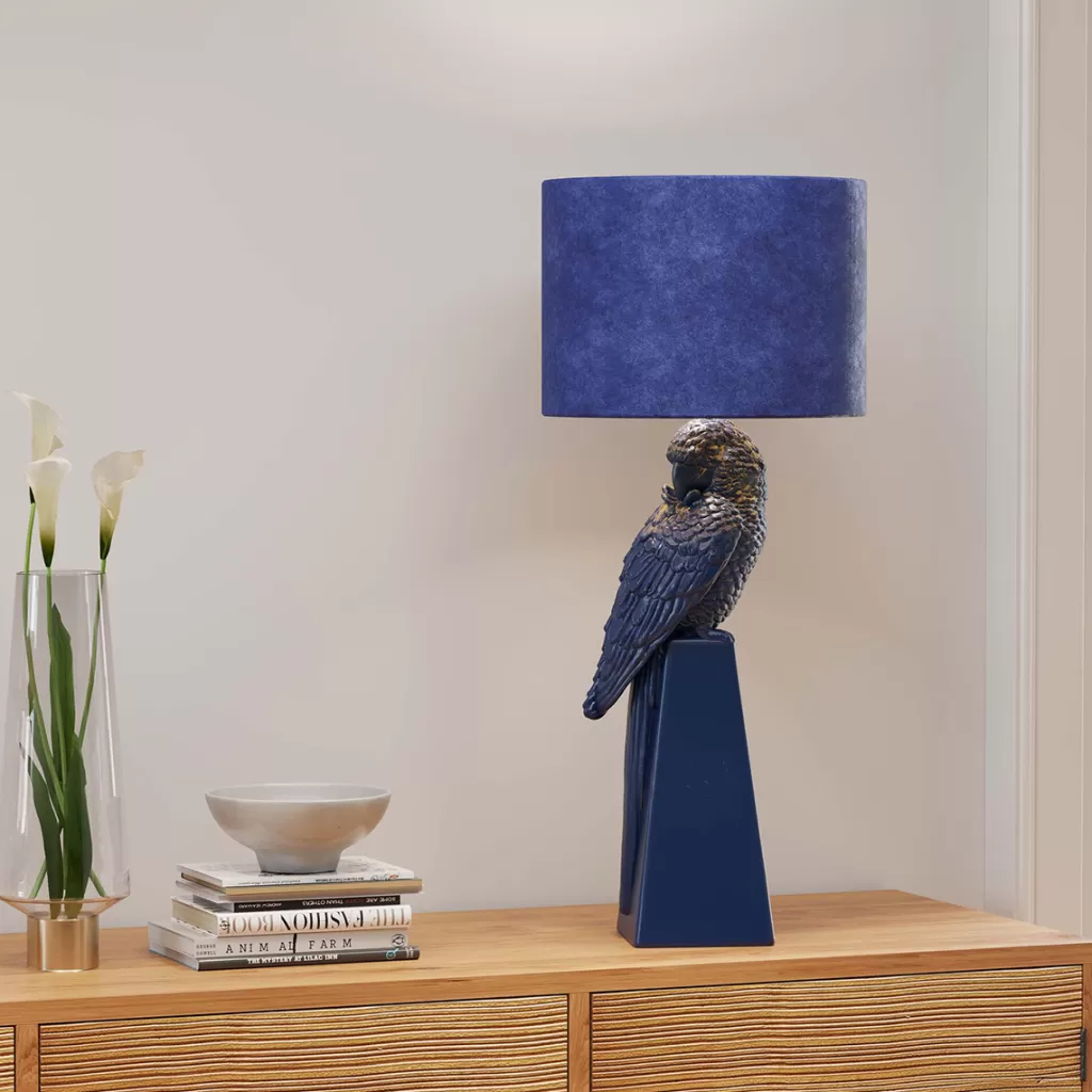 Pöytävalaisimet>KARE Design Parrot, Papukaija Pöytävalaisin, Sininen 84cm
