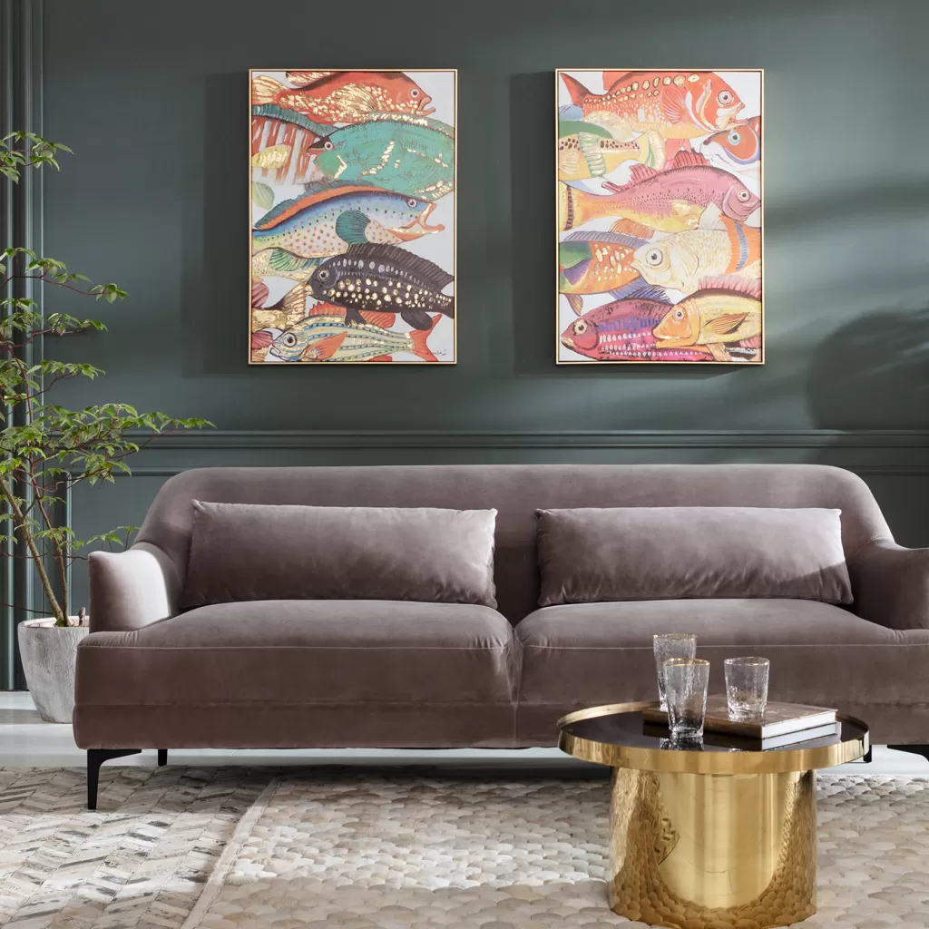 Olohuone>KARE Design Picture Touched Fish Meeting Two Kalat Taulu 75x100cm