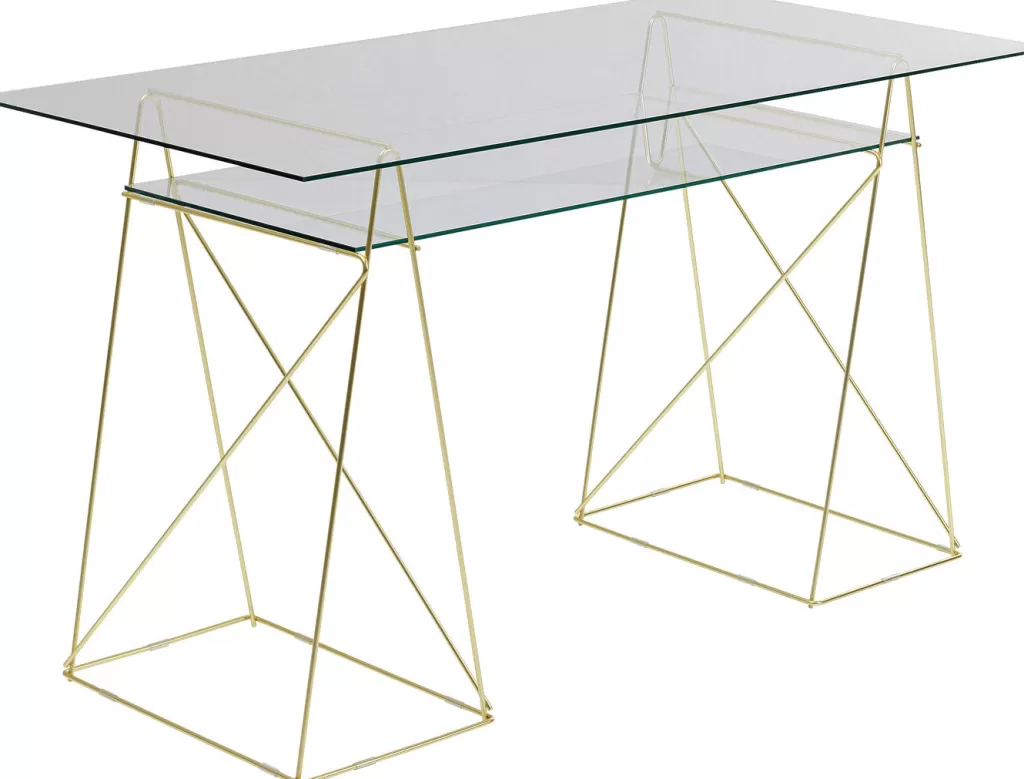 Työpöydät | Pöydät>KARE Design Polar Pöydän Jalat (Pari) Brass Matt 31x49cm