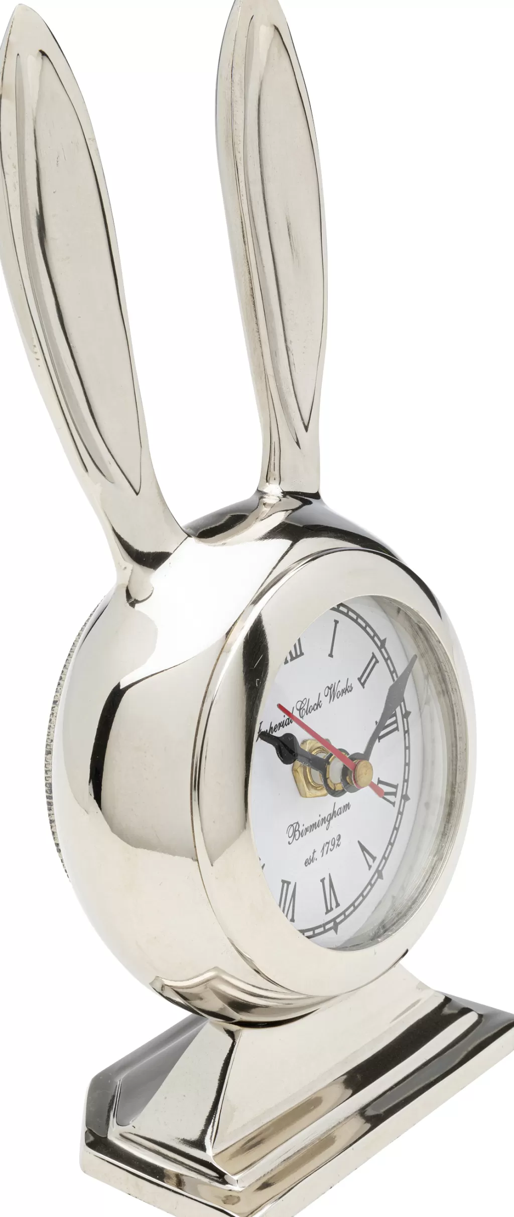 Kellot>KARE Design Rabbit Jänis, Pupu Pöytäkello Hopea 10x21cm