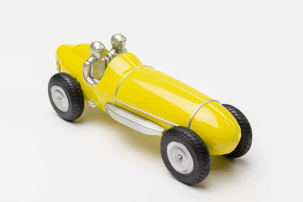 Koriste-Esineet>KARE Design Racing Car Kilpa-auto Koriste-esine, Keltainen 9cm