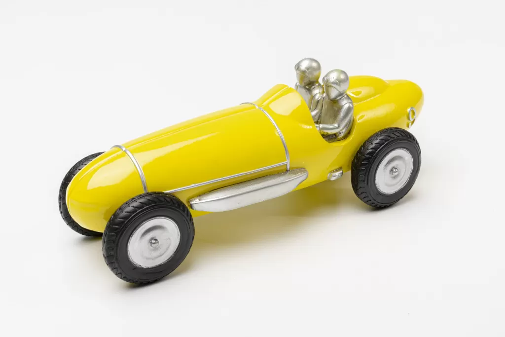 Koriste-Esineet>KARE Design Racing Car Kilpa-auto Koriste-esine, Keltainen 9cm